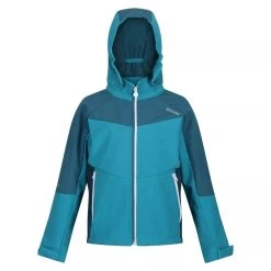 Regatta Childrens/Kids Eastcott II Soft Shell Jacket (Sky Diver Blue/Admiral Blue) -jacket shop k4c48f42d80e507bb3b1a5979bf5dc4a7