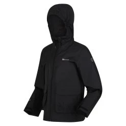 Regatta Childrens/Kids Hywell Waterproof Jacket (Black) -jacket shop k4c707498a98e28548f98cdbfc5d21a82