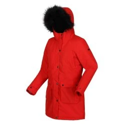Regatta Womens/Ladies Voltera Heated Waterproof Jacket (Code Red) -jacket shop k4c8ea27f956a59d7279842fbd97edcb5