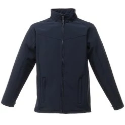 Regatta Mens Uproar Lightweight Wind Resistant Softshell Jacket (Navy/Navy)