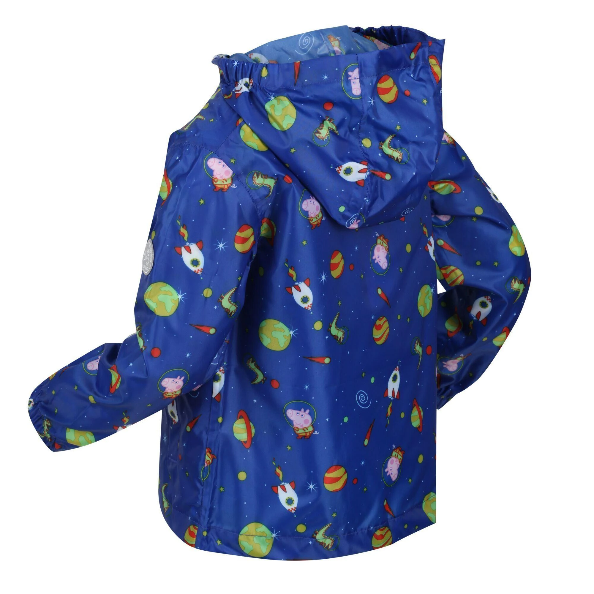 Regatta Childrens/Kids Peppa Pig Cosmic Packaway Raincoat (Surf Spray) 5 Regatta Childrens/Kids Peppa Pig Cosmic Packaway Raincoat (Surf Spray) - Image 3