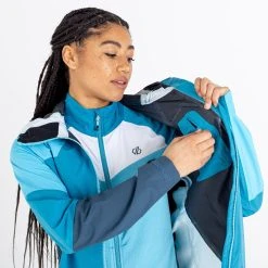 Dare 2b Womens/Ladies Checkpoint III Recycled Waterproof Jacket (Black/Orion Grey) -jacket shop k53533a49c5f6ee04f873a9cf4fb6aabd