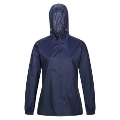Regatta Womens/Ladies Packaway Waterproof Jacket (Black) -jacket shop k5821008fb2623728e284161a5a7f5e95