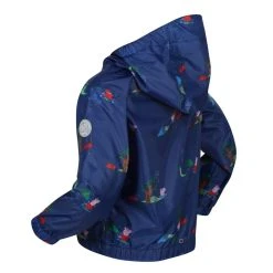 Regatta Childrens/Kids Muddy Puddle Peppa Pig Hooded Waterproof Jacket (Oxford Blue) -jacket shop k59440fb90683741172ca9cbe49982235