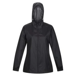 Regatta Womens/Ladies Packaway Waterproof Jacket (Black) -jacket shop k5b44a1746014db571f7db588ff765dd0
