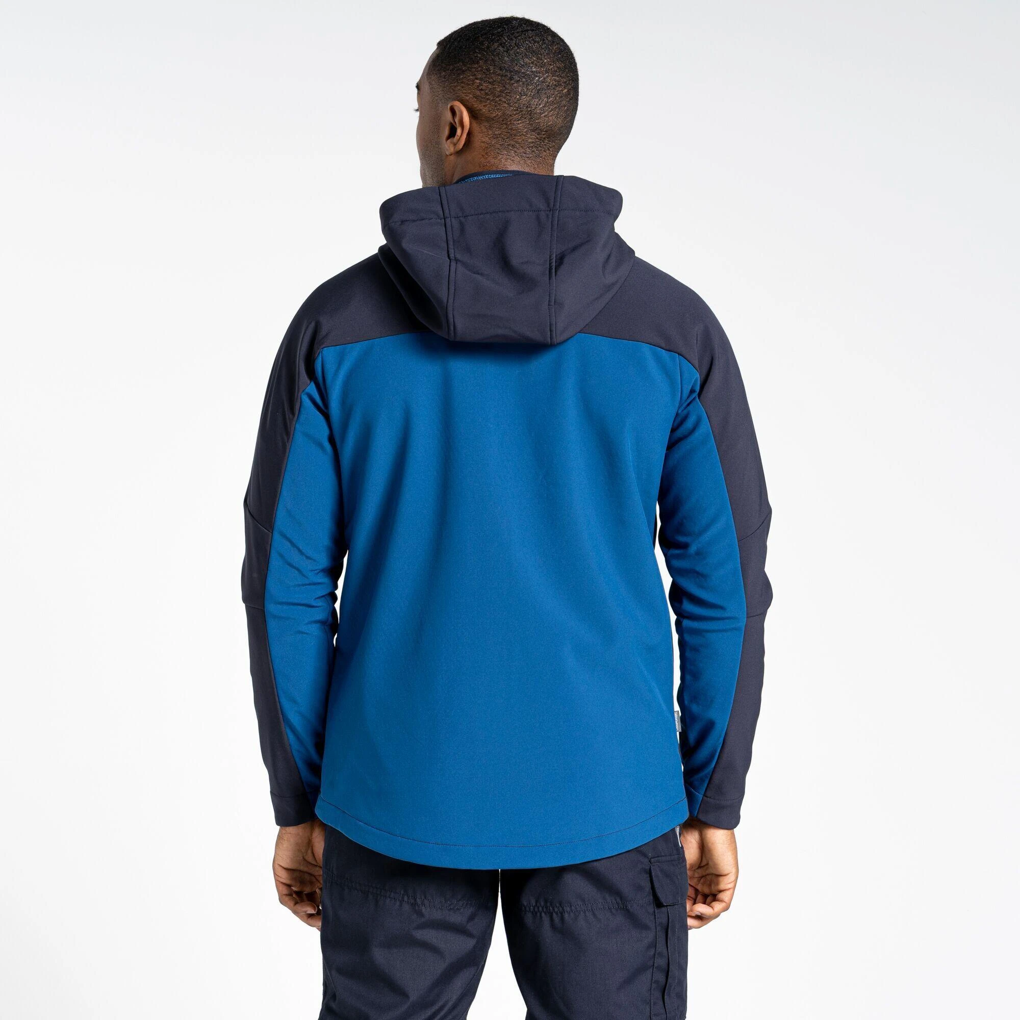 Craghoppers Mens Expert Softshell Hooded Active Soft Shell Jacket (Poseidon Blue/Navy) 6 Craghoppers Mens Expert Softshell Hooded Active Soft Shell Jacket (Poseidon Blue/Navy) - Image 4