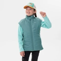 Quechua KIDS’ PADDED HIKING GILET - HYBRID AGED 7-15 -jacket shop k5cee02eb06f7f03e625fb4198245d595