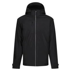Regatta Mens Erasmus 4 In 1 Soft Shell Jacket (Black)