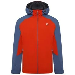 Dare 2b Mens Attain II Waterproof Jacket (Burnt Salmon/Stellar Blue)