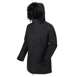 Regatta Womens/Ladies Myla Waterproof Insulated Jacket (Black) -jacket shop k6098a759c87293ba48e95b0416cd6c89