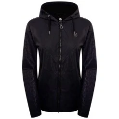 Dare 2b Womens/Ladies You´re A Gem Swarovski Leopard Print Waterproof Jacket (Black)