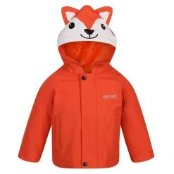 Regatta Childrens/Kids Fox Waterproof Jacket (Magma Orange)