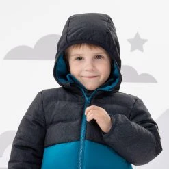 Quechua Kids’ Hiking Padded Jacket - Aged 2-6 -jacket shop k61f6d96e58da11c55cab385f51e0d895