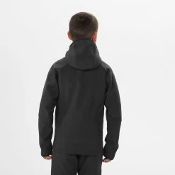 Quechua Kids’ Softshell Hiking Jacket - MH550 Black -jacket shop k631c43670962296b10432e6910e47824