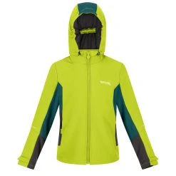Regatta Childrens/Kids Acidity V Soft Shell Jacket (Bright Kiwi/Pacific Green)