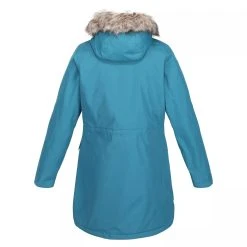 Regatta Womens/Ladies Sabinka Faux Fur Trim Parka (Slate Blue) -jacket shop k672ba3b214b82eb6909f54ad3f28ed46