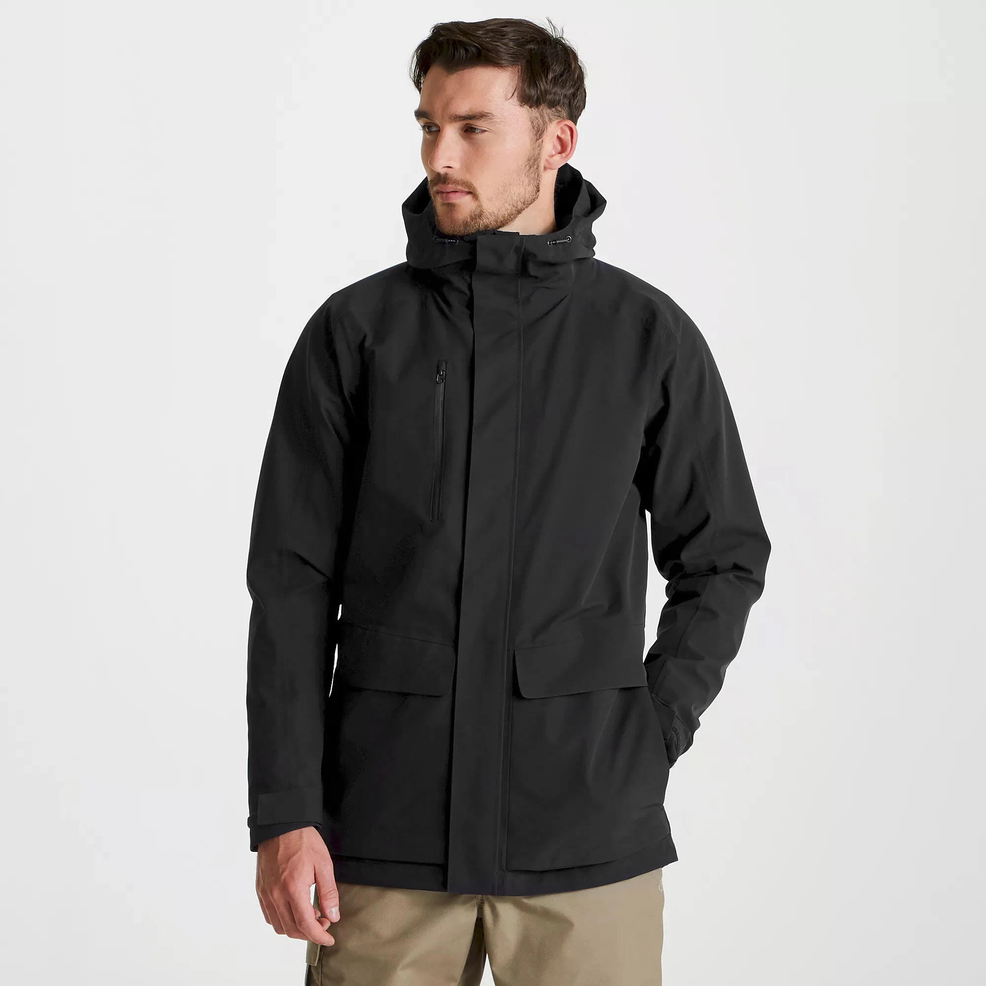 Craghoppers Unisex Adult Expert Kiwi Pro Stretch Waterproof Jacket (Black) 5 Craghoppers Unisex Adult Expert Kiwi Pro Stretch Waterproof Jacket (Black) - Image 3