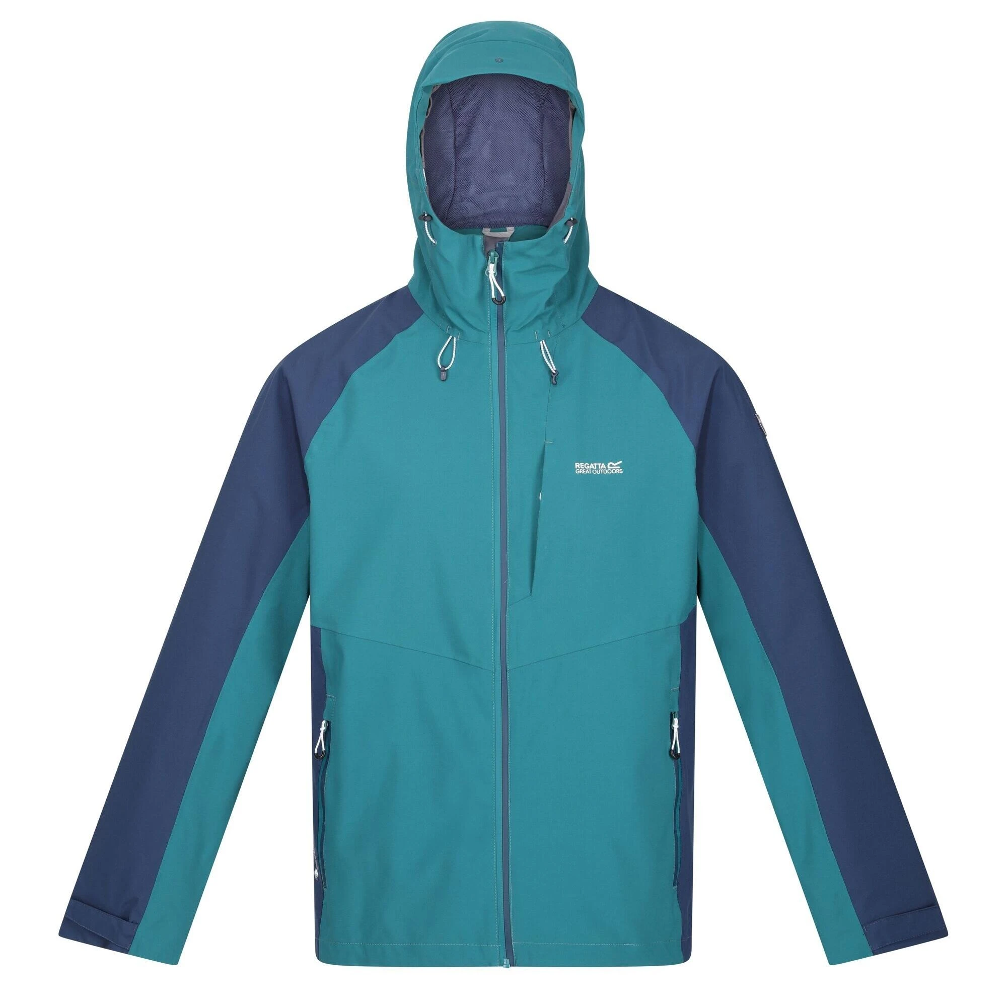 Regatta Mens Britedale Colour Block Waterproof Jacket (Fox/India Grey) 11 Regatta Mens Britedale Colour Block Waterproof Jacket (Fox/India Grey) - Image 9