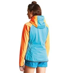 Dare 2b Dare2B Womens/Ladies Tractile Softshell Jacket (Shocking Orange/Sea Breeze) -jacket shop k6aa5a36453828959317280513b3117f1