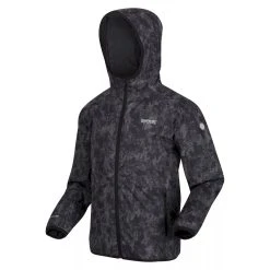 Regatta Childrens/Kids Volcanics VI Camo Waterproof Jacket (Dark Grey) -jacket shop k6b74635f01d7375d49239fa61eb9f492