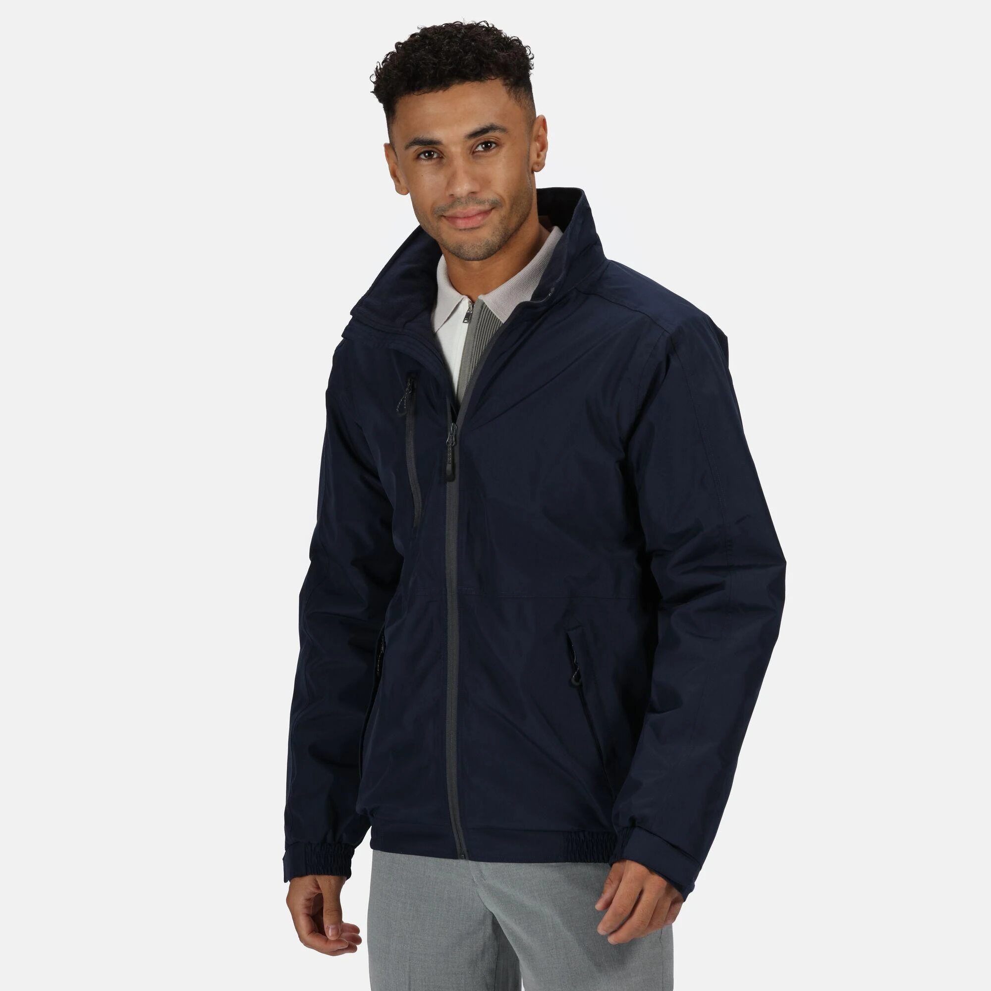 Regatta Mens Honestly Made Soft Shell Jacket (Navy) 5 Regatta Mens Honestly Made Soft Shell Jacket (Navy) - Image 3