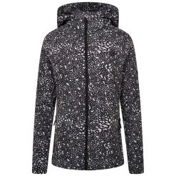 Dare 2b Womens/Ladies Far Out Dotted Soft Shell Jacket (Black/White)
