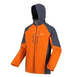 Regatta Mens Calderdale IV Waterproof Softshell Hooded Walking Jacket (Fox/India Grey) -jacket shop k6fab5ccfa55b83e1ffa5876a15e23cb4