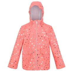 Regatta Childrens/Kids Belladonna Waterproof Jacket (Fusion Coral)