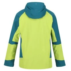 Regatta Mens Highton Pro Waterproof Jacket (Bright Kiwi/Pacific Green) -jacket shop k7265f49202e0f4d72d609a08b0e4c355
