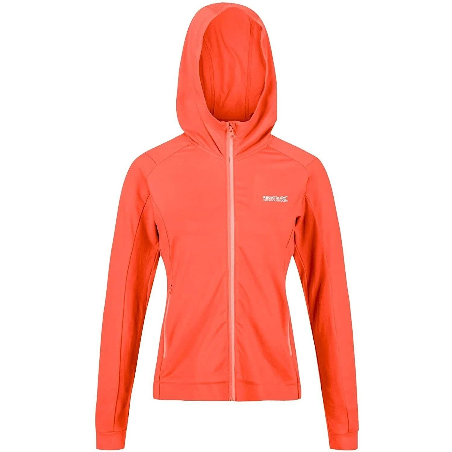 Regatta Womens/Ladies Cuba II Soft Shell Jacket (Neon Peach) 3 Regatta Womens/Ladies Cuba II Soft Shell Jacket (Neon Peach)