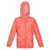 Regatta Childrens/Kids Lever Animal Print Packaway Waterproof Jacket (Neon Peach) 2 Regatta Childrens/Kids Lever Animal Print Packaway Waterproof Jacket (Neon Peach) -jacket shop k75fda2158b6c09b2d44eee44cda20865
