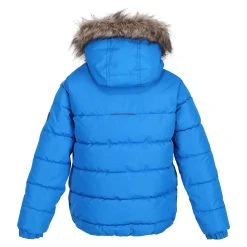 Regatta Childrens/Kids Faux Fur Trim Parka (Black) -jacket shop k76329e2f5f47256a536d9f995235cfb6