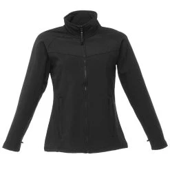Regatta Ladies Uproar Softshell Wind Resistant Jacket (Black/Black)