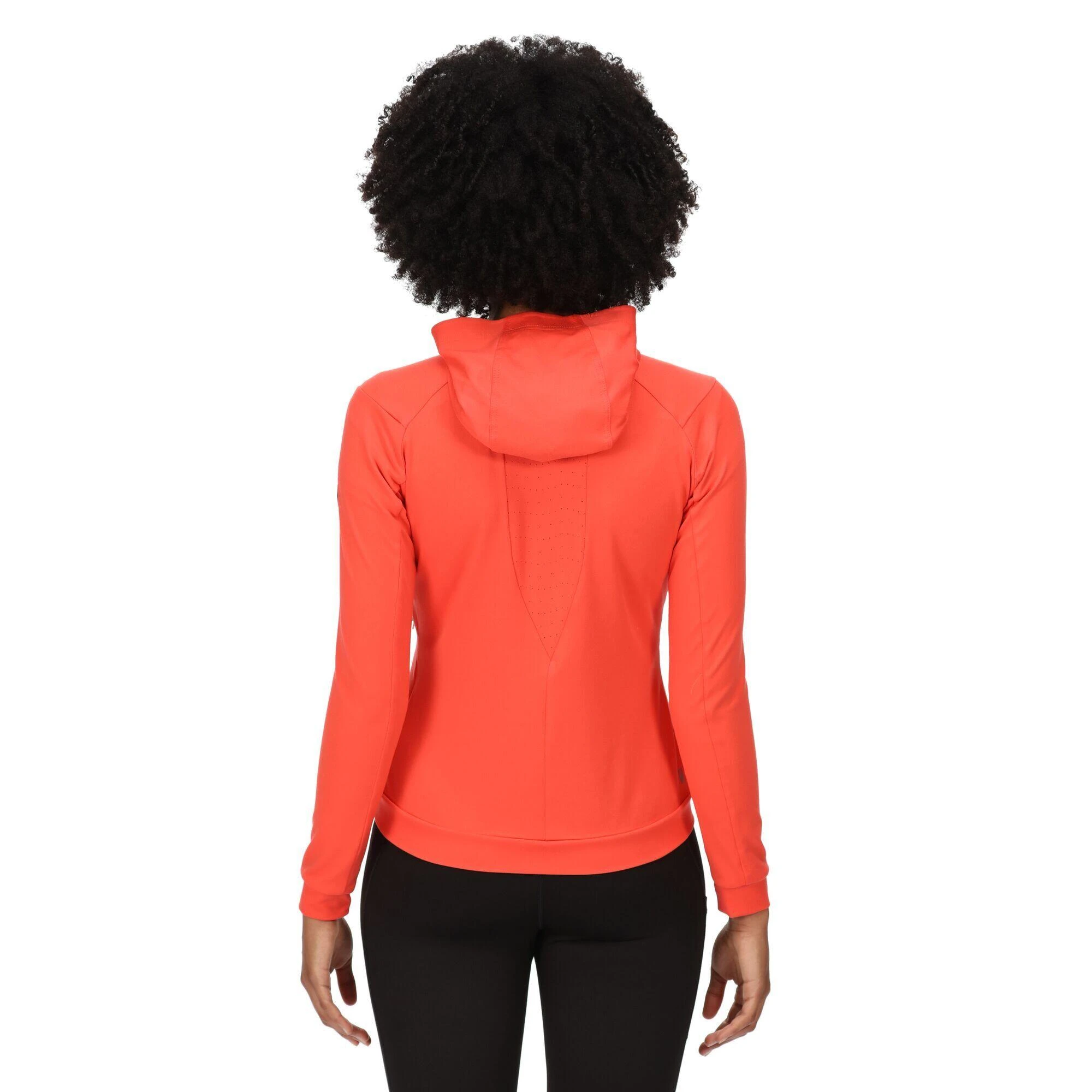 Regatta Womens/Ladies Cuba II Soft Shell Jacket (Neon Peach) 6 Regatta Womens/Ladies Cuba II Soft Shell Jacket (Neon Peach) - Image 4