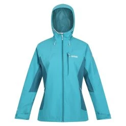 Regatta Womens/Ladies Highton Stretch III Waterproof Jacket (Pagoda Blue/Dragonfly)