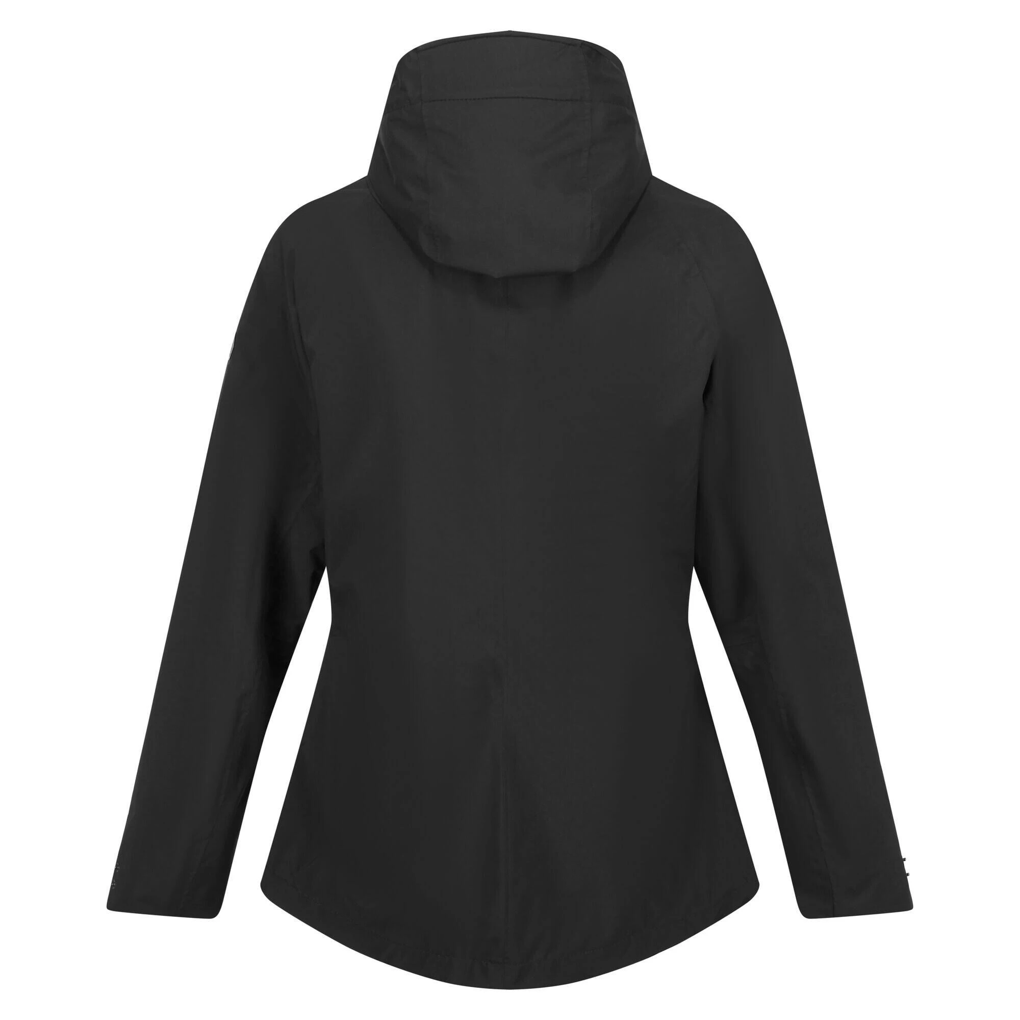 Regatta Womens/Ladies Rolton Waterproof Jacket (Black) 4 Regatta Womens/Ladies Rolton Waterproof Jacket (Black) - Image 2