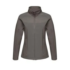 Regatta Ladies Uproar Softshell Wind Resistant Jacket (All Black) -jacket shop k7b0c1d8e329a543431536a15c4961d80