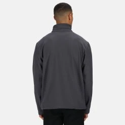 Regatta Reid Mens Softshell Wind Resistant Water Repellent Jacket (Black) -jacket shop k7c3a094c9bcc5b5f8236d0ca73427d23