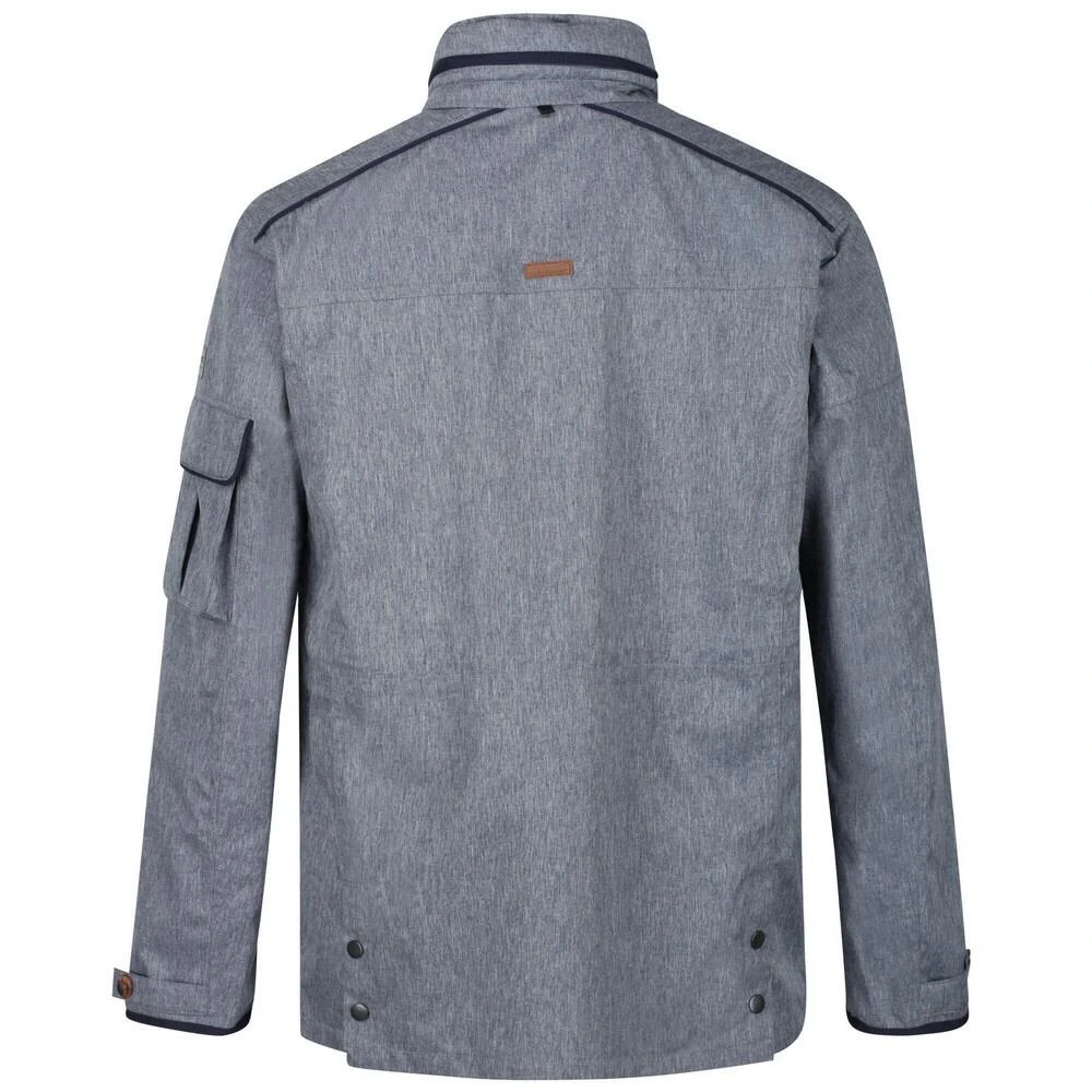 Regatta Mens Elmore Waterproof Cargo Jacket (Dark Denim) 4 Regatta Mens Elmore Waterproof Cargo Jacket (Dark Denim) - Image 2