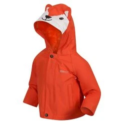 Regatta Childrens/Kids Fox Waterproof Jacket (Magma Orange) -jacket shop k7cfbde66a9f424928e605732998e7d87