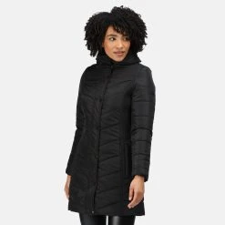Regatta Womens/Ladies Parthenia Rochelle Humes Insulated Parka (Black) -jacket shop k7dcbf0dda0fa58c1585bf3a58b8790a5