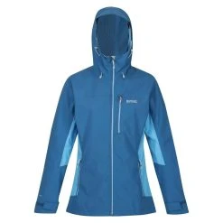 Regatta Womens/Ladies Highton Stretch III Waterproof Jacket (Pagoda Blue/Dragonfly) -jacket shop k7f73b21503e7a243c19ac80965987225