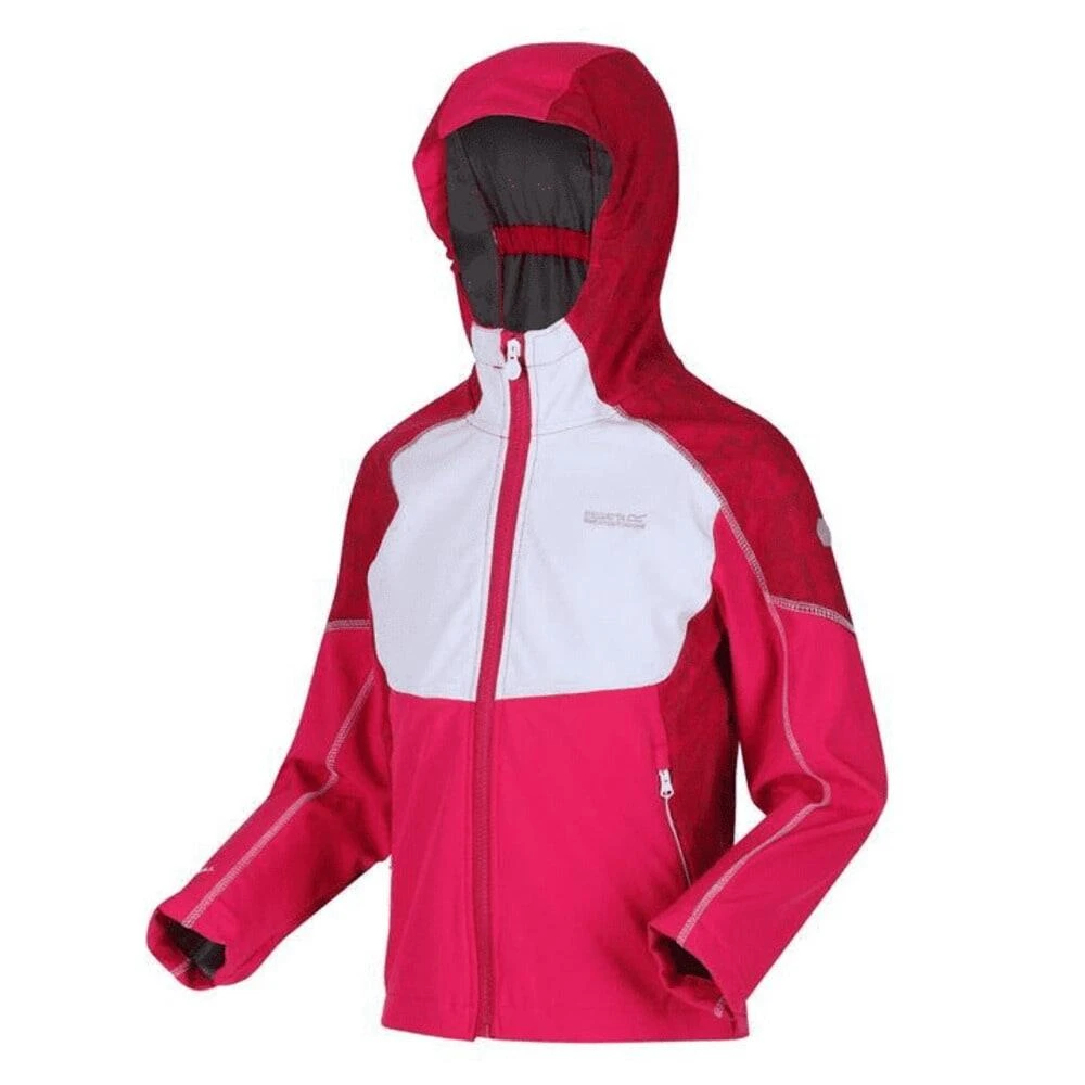 Regatta Childrens/Kids Acidity IV Reflective Hooded Softshell Jacket (Duchess 4 Regatta Childrens/Kids Acidity IV Reflective Hooded Softshell Jacket (Duchess - Image 2