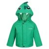 Regatta Childrens/Kids Dinosaur Waterproof Jacket (Jellybean Green) -jacket shop k8280007a0b21376e0936672e161d5c4a