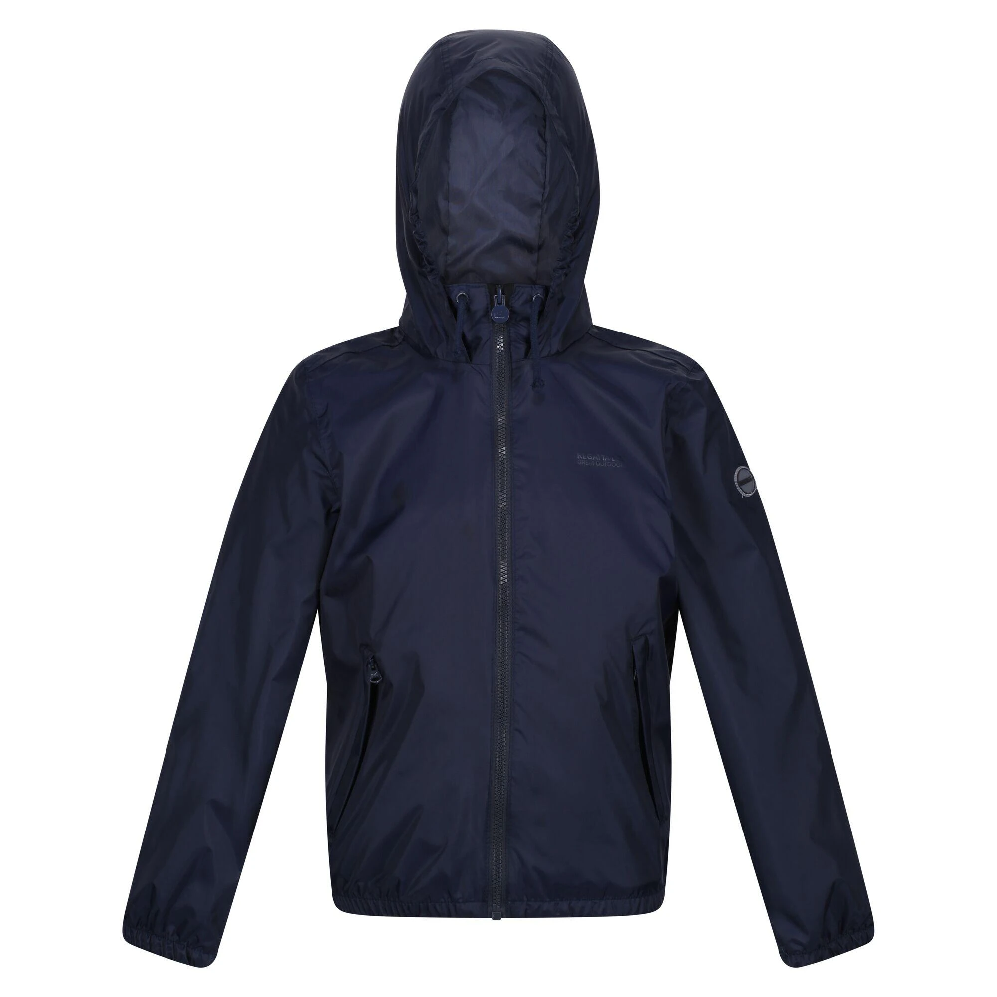 Regatta Childrens/Kids Catkin Waterproof Jacket (Navy) 3 Regatta Childrens/Kids Catkin Waterproof Jacket (Navy)
