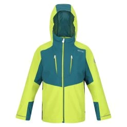 Regatta Childrens/Kids Highton III Waterproof Jacket (Black/India Grey) -jacket shop k8609dbb603a50fe86a586bd1f1261c8b