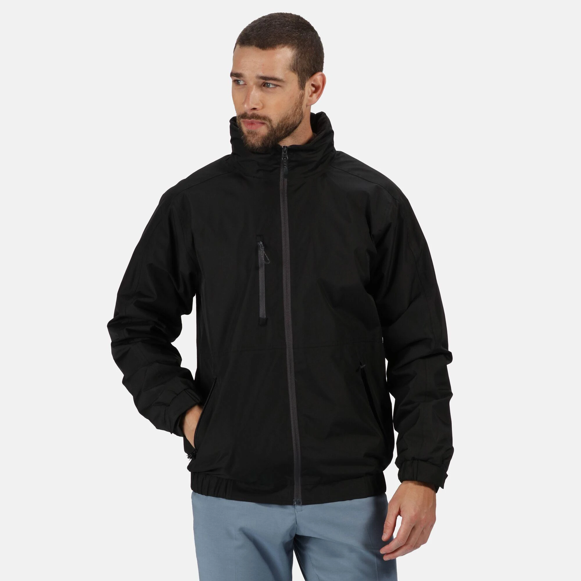 Regatta Mens Honestly Made Soft Shell Jacket (Navy) 9 Regatta Mens Honestly Made Soft Shell Jacket (Navy) - Image 7