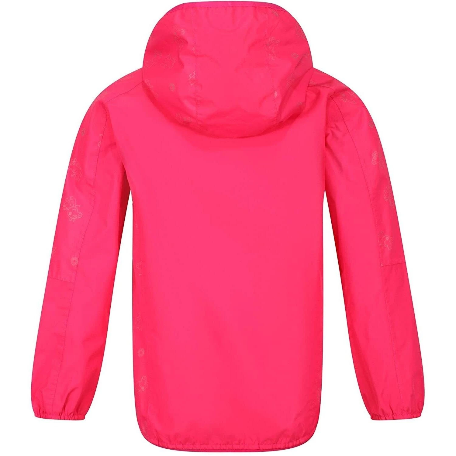 Regatta Childrens/Kids Waterproof Jacket (Bright Blush) 4 Regatta Childrens/Kids Waterproof Jacket (Bright Blush) - Image 2