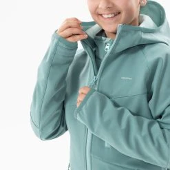 Quechua KIDS’ SOFTSHELL HIKING JACKET - MH550 Aged 7-15 -jacket shop k8b401c7727ca62f0113d0e9f5d31b7a5