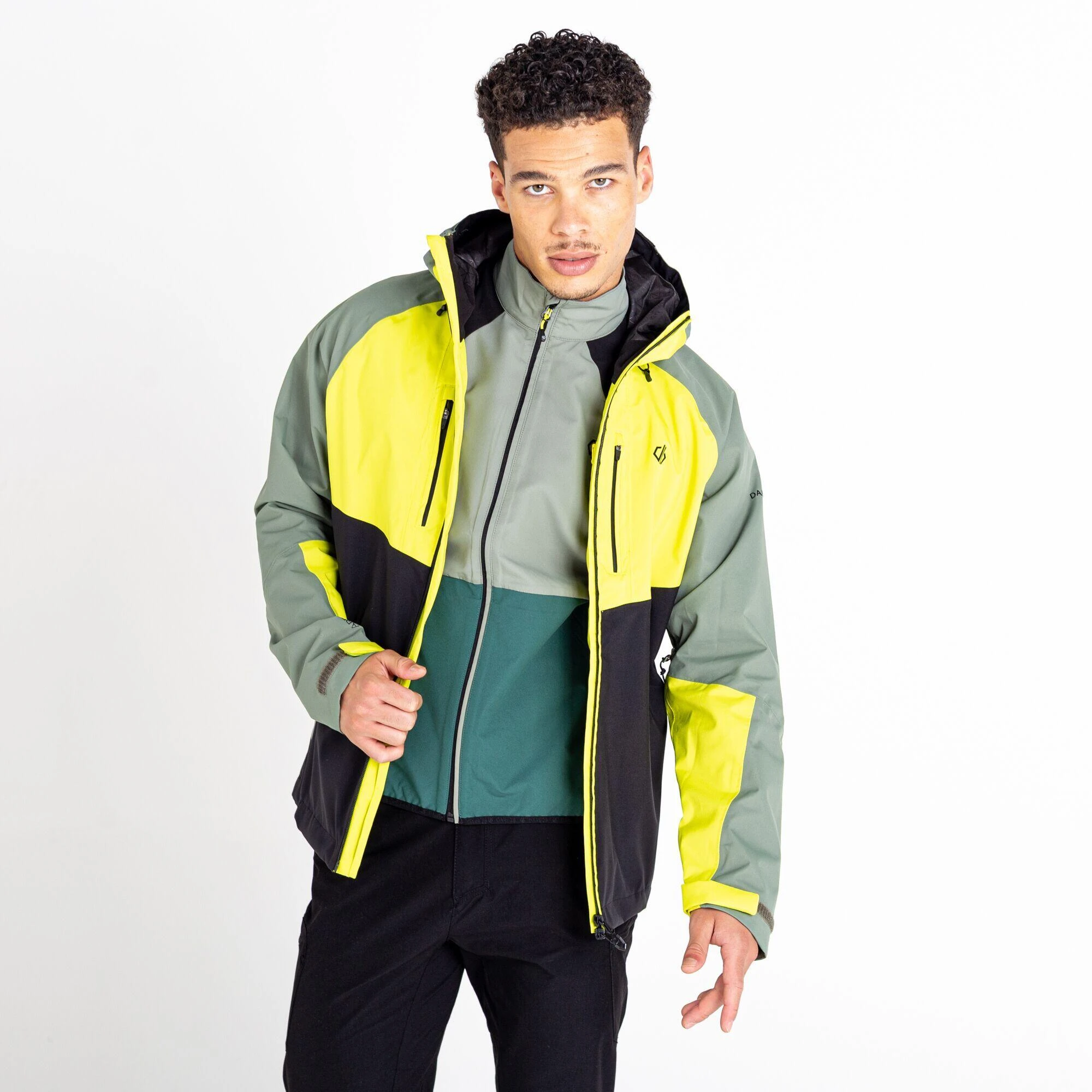 Dare 2b Mens Soaring II Recycled Waterproof Jacket (Fern Green/Agave Green) 11 Dare 2b Mens Soaring II Recycled Waterproof Jacket (Fern Green/Agave Green) - Image 9